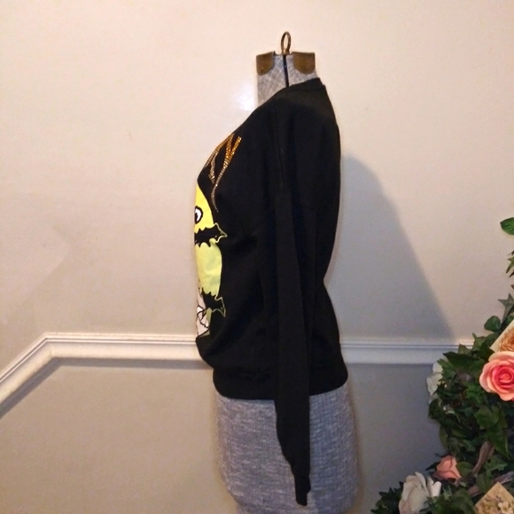 Peanuts Sparkly "Spooky" Mummy Snoopy & Woodstock Halloween Sweatshirt - Picture 4 of 10